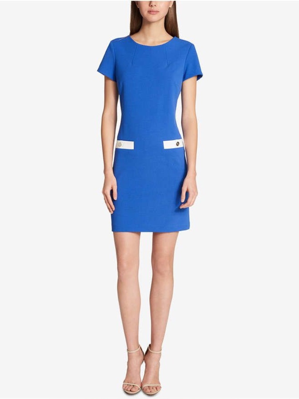 Tommy Hilfiger Royal Blue Shift Dress Clean look Minimalist Preppy Classic Size6